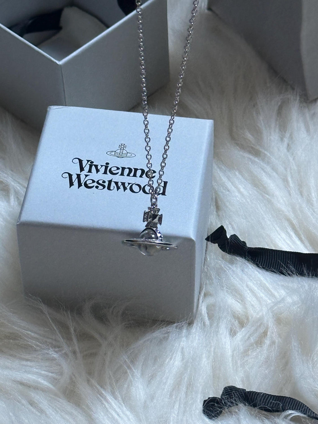 Vivienne Westwood Silver 3D Crown Necklace