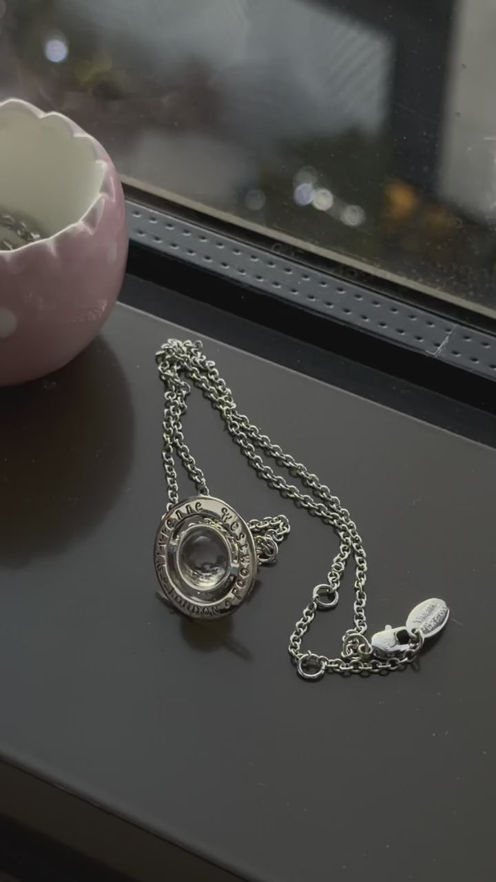 VW Orb Pendant Necklace - Silver
