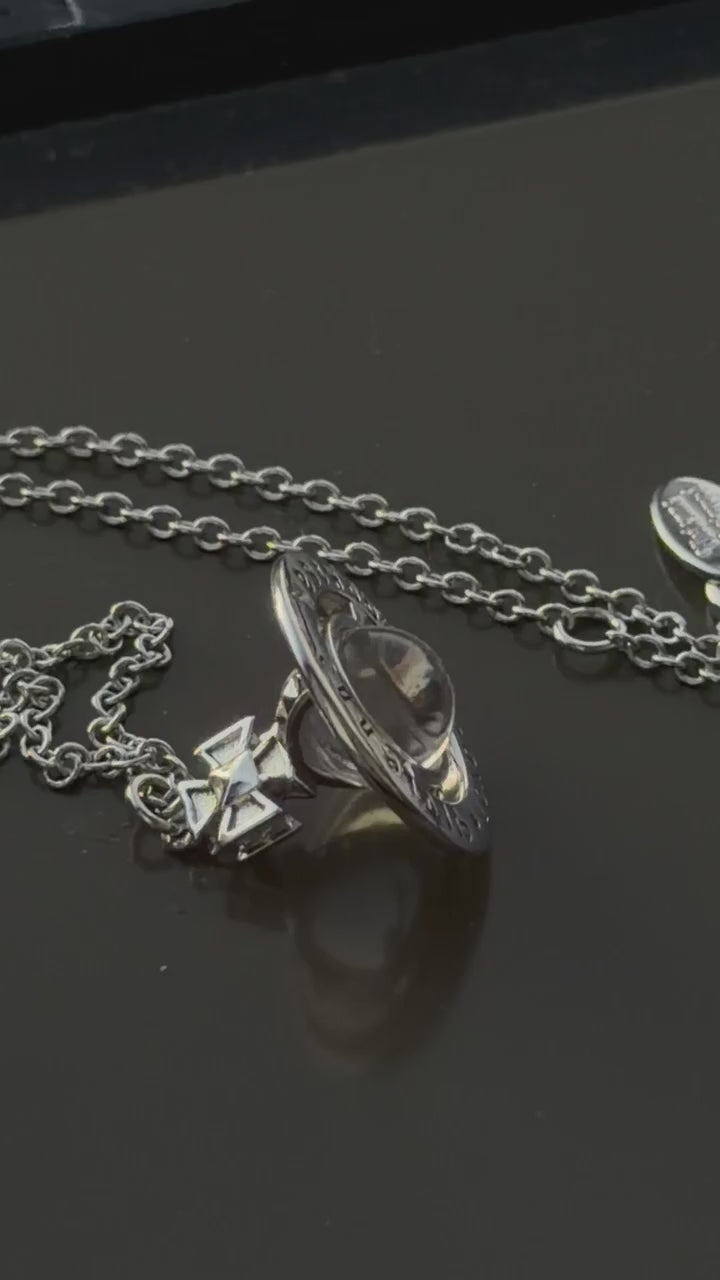 VW Orb Pendant Necklace - Silver