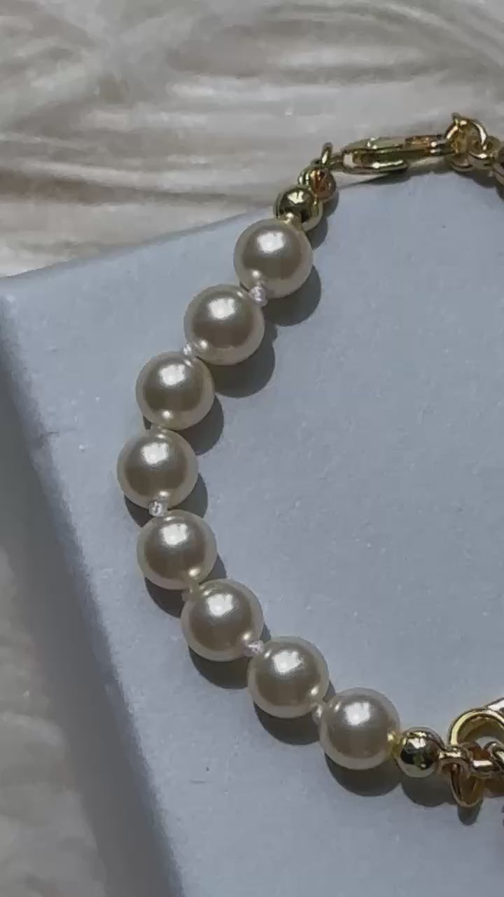 VW Lucrece Pearl Bracelet - Gold