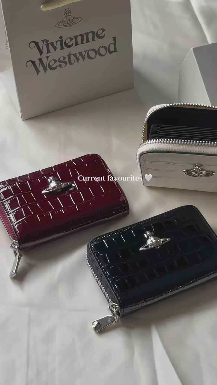 VW Accordion Zip Card Holder - Maroon