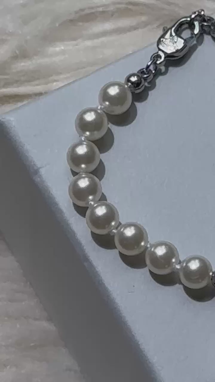 VW Lucrece Pearl Bracelet - Silver