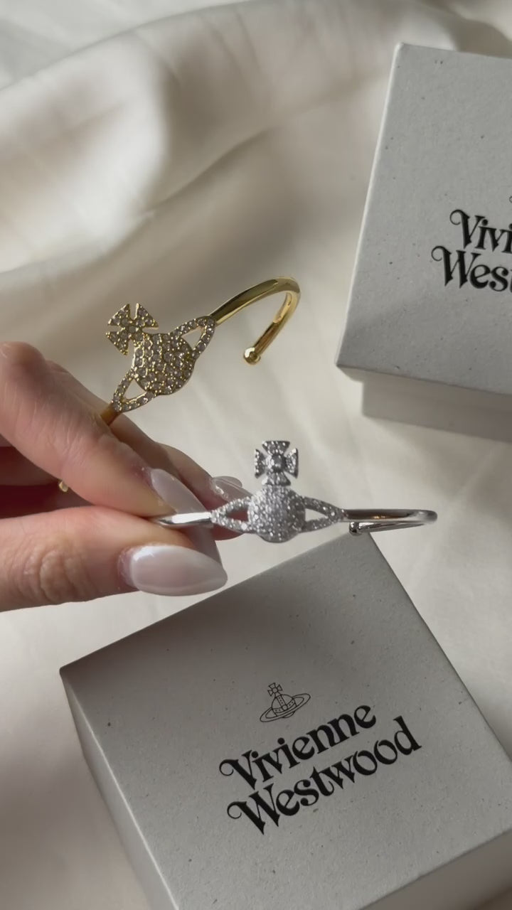 VW Mini Bas Relief Open Cuff Bracelet - Silver